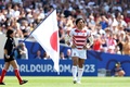 ラグビーW杯フランス大会、プールD、日本対チリ。代表50キャップを迎え、チームより先にフィールドに入る稲垣啓太（2023年9月10日撮影）。(c)CHARLY TRIBALLEAU / AFP