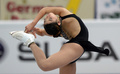 13-14フィギュアスケート（GP）シリーズ最終戦、ロシア杯（2013 Cup of Russia）女子シングル・フリースケーティング（FS）。演技に臨む長洲未来（Mirai Nagasu、2013年11月23日撮影）。(c)AFP/YURI KADOBNOV