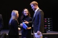 英スコットランドのエディンバラで持続可能な観光に関する会合に出席し、演説に臨む英国のヘンリー王子（右、2020年2月26日撮影）。(c)Andrew Milligan / POOL / AFP