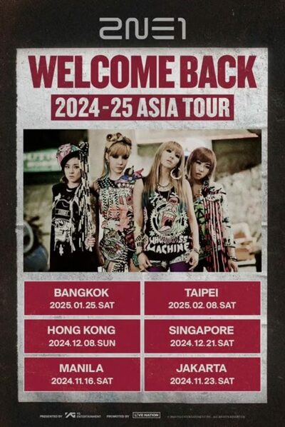 2NE1、アジアツアー日程確定…来年バンコク・台北公演を追加