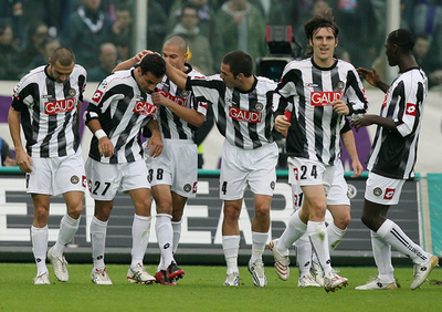 ウディネーゼ アウェーでフィオレンティーナを降す