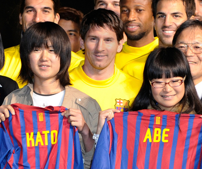 FCバルセロナ、福島県の子どもたちと交流