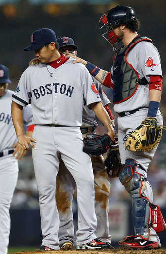 松坂、契約最終年最後の登板を白星で飾れず
