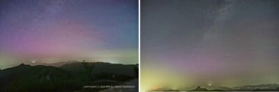 オーロラ、韓国江原道で21年ぶりに観測