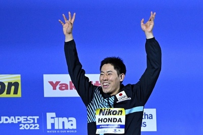 本多灯が男子200mバタフライで銅 ミラーク世界新 世界水泳