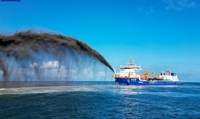 中国初の二重動力汚泥浚渫船、海洋試験が順調に終了