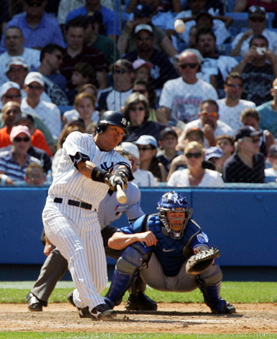 松井秀喜 メジャー通算100号を記録