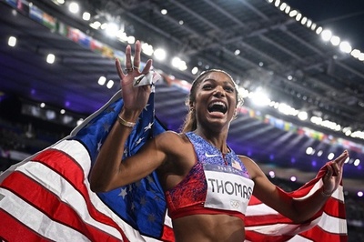 トーマスが女子200mで金メダル、パリ五輪陸上