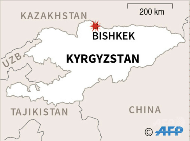キルギスの中国大使館に自爆攻撃、3人負傷 テロ事件として捜査