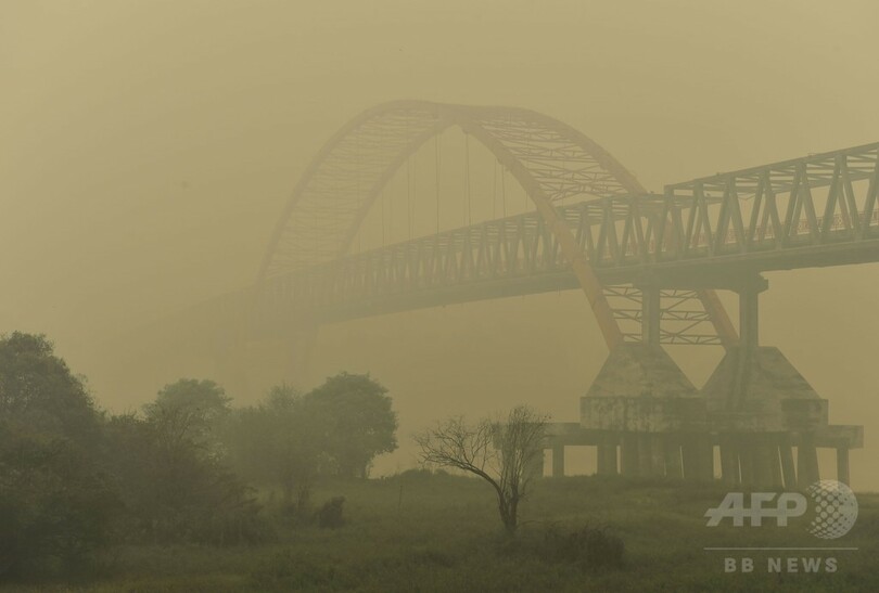 インドネシアの煙霧被害、死者19人に増加