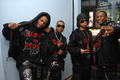 写真は同グループのメンバー。（左から）%%Corey “Slick’em” Mathis%%、%%Diamond Blue “Baby Blue” Smith%%、%%Spectacular Blue Smith%%、%%Marcus “Pleasure” Cooper%%。(c)AFP/Getty Images Brad Barket