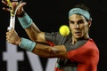 テニス、リオ・オープン（Rio Open presented by Claro hdtv 2014）男子シングルス準決勝。リターンを狙うラファエル・ナダル（Rafael Nadal、2014年2月22日撮影）。(c)AFP/YASUYOSHI CHIBA