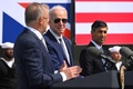 米サンディエゴで、米英豪の安全保障枠組み「AUKUS（オーカス）」首脳会合に際し記者会見する同3か国の首脳（2023年3月13日撮影）。(c)Jim WATSON / AFP