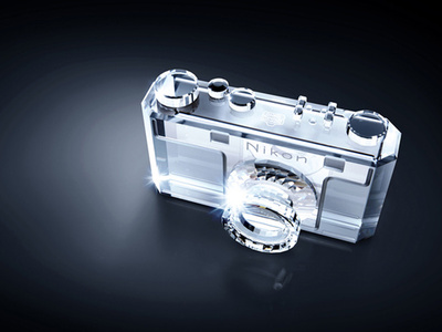 「ニコンI型」をスワロフスキー・クリスタル製で再現、ニコン創立100周年記念