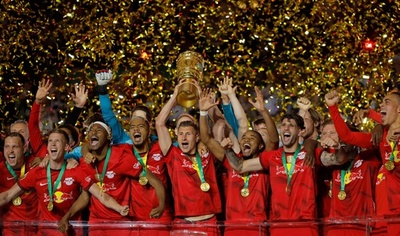 ライプツィヒがドイツ杯連覇 フランクフルトに快勝