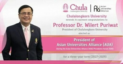チュラロンコン大学学長がアジア大学連盟の会長に選出
