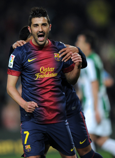 FCバルセロナのビジャが腎結石で入院