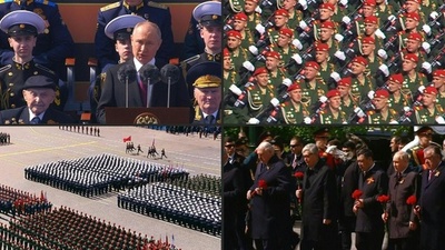 動画:世界は「転換点」に プーチン氏、対独戦勝記念日に演説