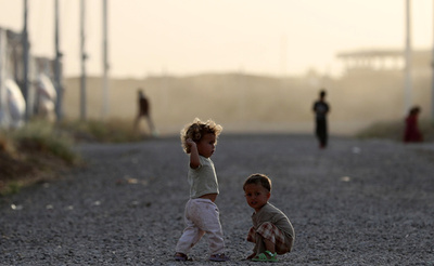 モスル西部、子ども10万人が「極めて危険な状況」 ユニセフ