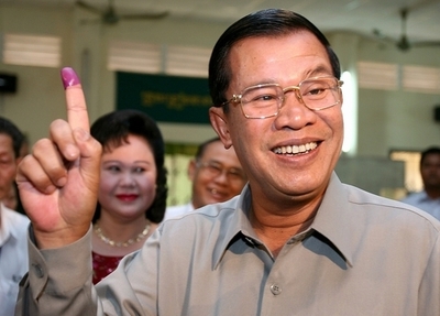 カンボジア下院選、与党が勝利宣言 フン・セン首相続投へ