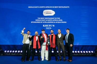エジプトのKHUFU'S、MIDDLE EAST & NORTH AFRICA'S 50 BEST RESTAURANTS 2026でNO.1に