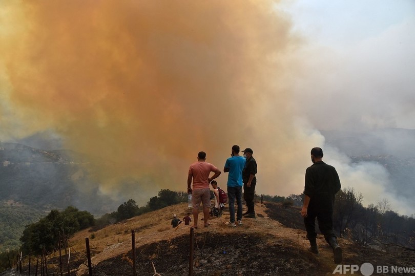 山火事で放火疑い集団リンチ 男性死亡 アルジェリア