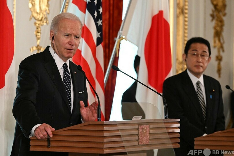 バイデン氏、台湾侵攻なら軍事介入明言 中国に「代償」警告