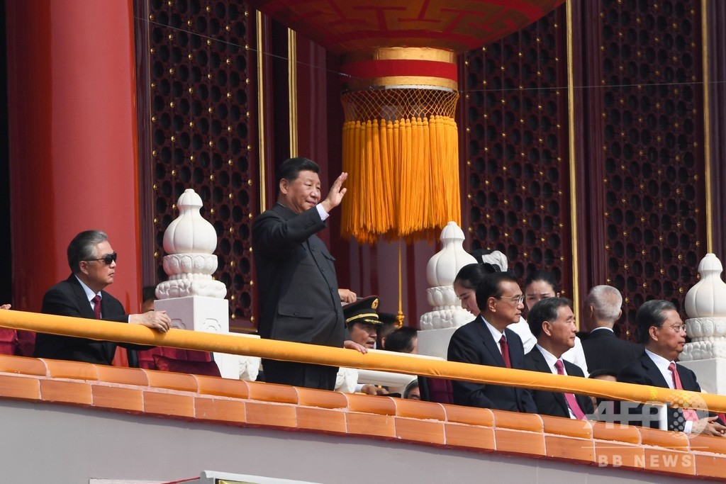 中国で建国70周年の記念式典 習主席「一国二制度を堅持」