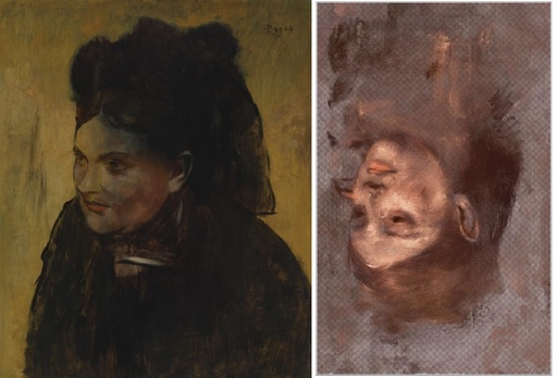 ドガの肖像画に隠された「別の女性」、豪研究で詳細判明 写真4枚 国際