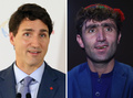 アフガニスタンの音楽オーディション番組に出場し、カナダのジャスティン・トルドー首相（左、2018年10月12日撮影）に似ているとして有名になっているアブドゥル・サラム・マフトゥンさん（右、2019年1月13日撮影）。(c)WAKIL KOHSAR and Ludovic MARIN / AFP