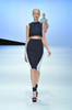 2015年春夏「メルセデス・ベンツ ファッション・ウィーク 東京（Mercedes-Benz Fashion Week TOKYO）」でファーストコレクションを発表した「ハナエモリ」の新コレクション「ハナエモリ デザイン バイ ユウアマツ（HANAE MORI designed by Yu Amatsu）」（2014年10月13日撮影）。(c)AFPBB News/JWFO/MBFWT