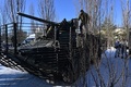 ウクライナ北部プリピャチで行われた軍事訓練（2022年2月4日撮影）。(c)Sergei Supinsky / AFP