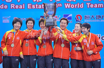 世界卓球選手権 中国女子 シンガポール降し大会8連覇 写真4枚 国際