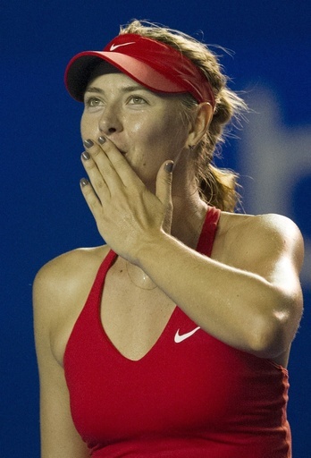 第1シードのシャラポワが危なげなく8強、メキシコ・オープン