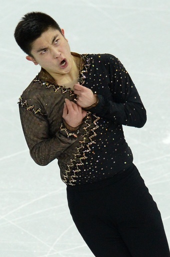 フィギュア団体戦・男子SPで4位のハン・ヤン、ソチ五輪
