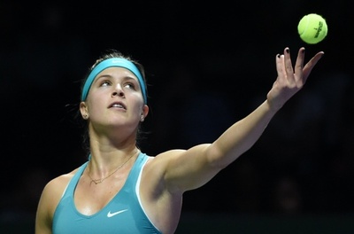 ブシャール、初戦黒星も世界ランク5位へ WTAツアー選手権