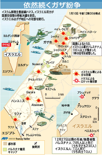 【図解】依然続くガザ紛争