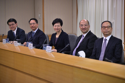 香港デモ対話、政府代表団の風刺画がネットで広まる