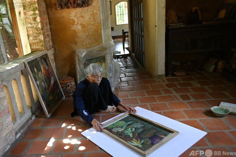 ベトナムの パイオニア 画家 90歳目前で初の個展 写真15枚 国際ニュース Afpbb News