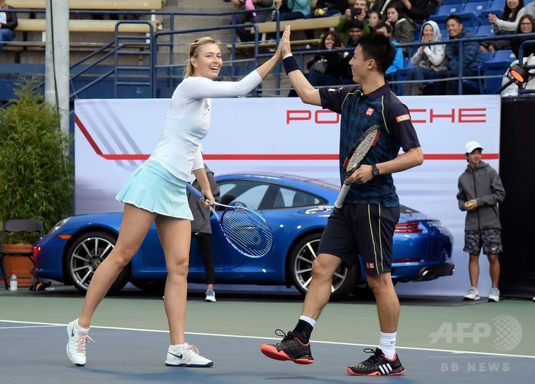 シャラポワが米laでテニスイベント開催 錦織も参加 写真48枚 国際ニュース Afpbb News