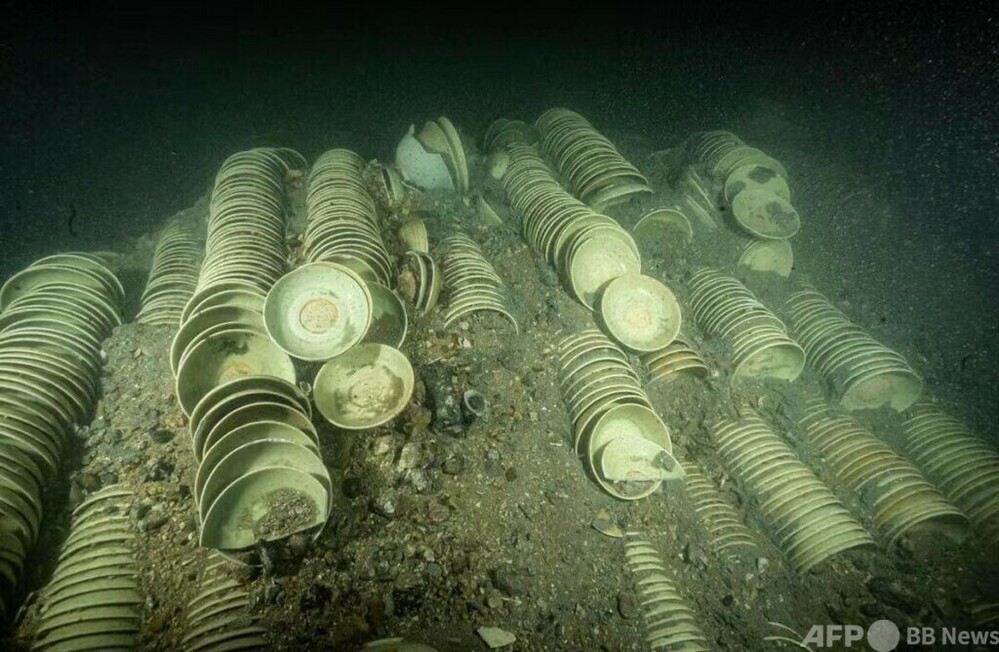 中国南海の海底で明代の大型沈船遺構を発見 写真1枚 国際ニュース