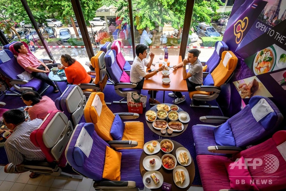 空の旅味わえる 飛行機カフェ タイ 写真23枚 国際ニュース Afpbb News