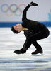 ソチ冬季五輪、フィギュアスケート男子シングル・ショートプログラム（SP）。演技に臨むデニス・テン（Denis Ten、2014年2月13日撮影）。(c)AFP/YURI KADOBNOV