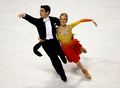 フィギュアスケート全米選手権（%%AT&amp;T U.S. Figure Skating Championships 2010%%）アイスダンス・コンパルソリーダンス（規定、CD）。37.60点を記録し3位につけたキンバリー・ナバーロ（%%Kimberly Navarro%%）／ブロント・ボメントレ（%%Brent Bommentre%%）組。（2010年1月21日撮影）(c)AFP/Getty Images/Jonathan Ferrey
