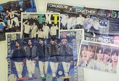 TXT、日本の主要スポーツ紙1面を飾る…初のドームツアーに関心