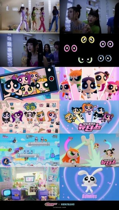 NewJeans、「パワーパフガールズ」とのコラボ曲MVオープン
