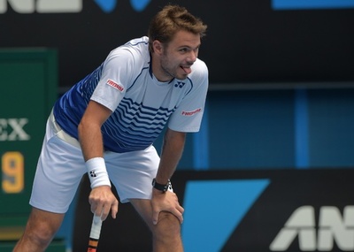 連覇狙うワウリンカ、接戦切り抜け8強入り 全豪オープン