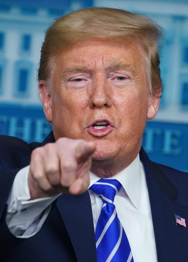 米コロナ会見、中止も一転開催へ トランプ氏、批判的報道に怒り