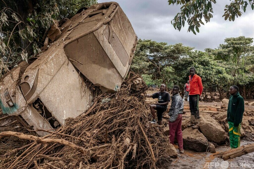 豪雨でせき止め湖決壊、46人死亡 ケニア