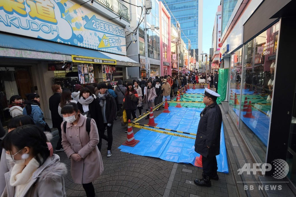 新年祝う原宿で車暴走、9人負傷 殺人未遂容疑で男逮捕